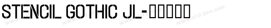 Stencil Gothic JL字体转换
